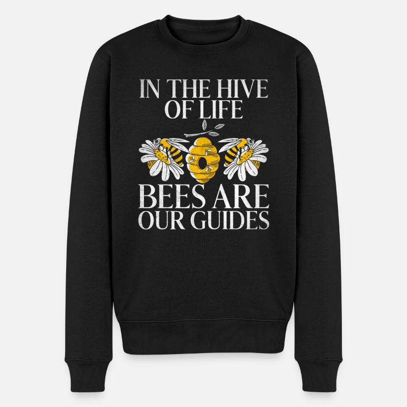 Bee Gifts - Männer Premium Bio Pullover - Schwarz