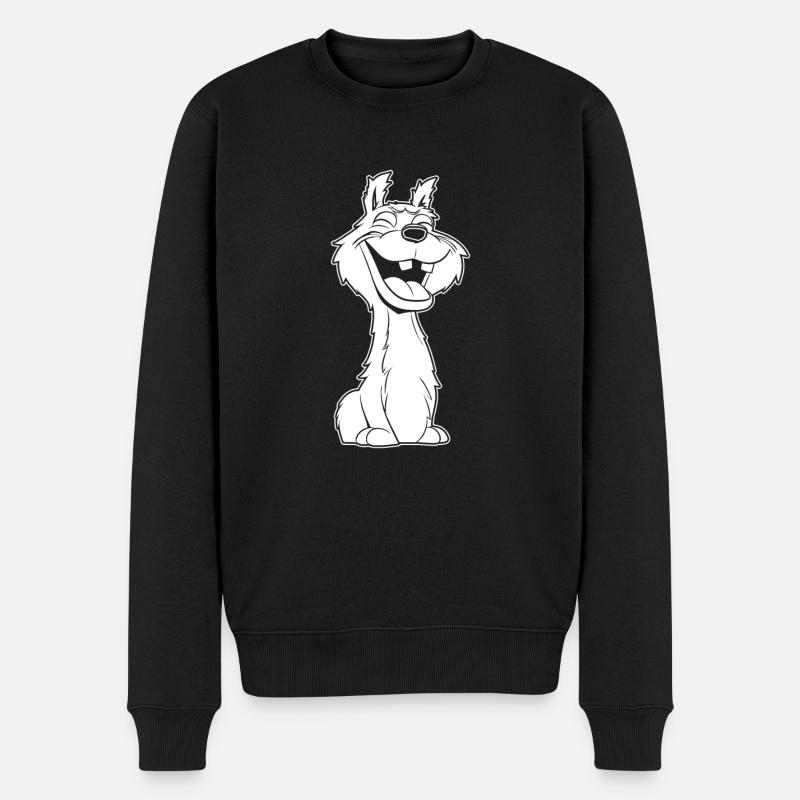 Lama Lama Sourire - Pull Premium bio Homme - noir