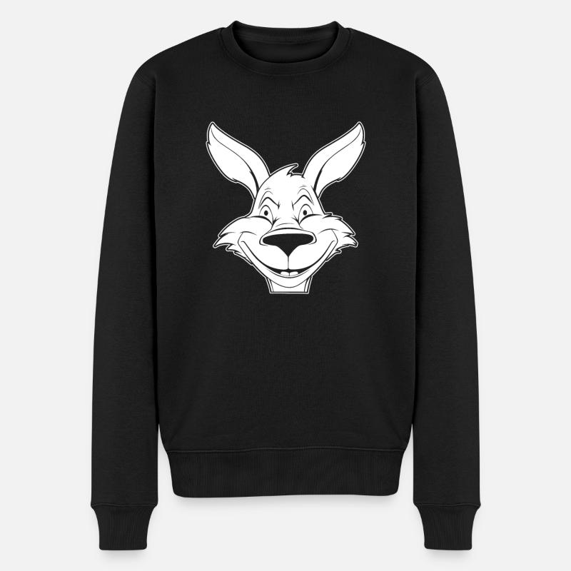 Sourire de kangourou - Pull Premium bio Homme - noir