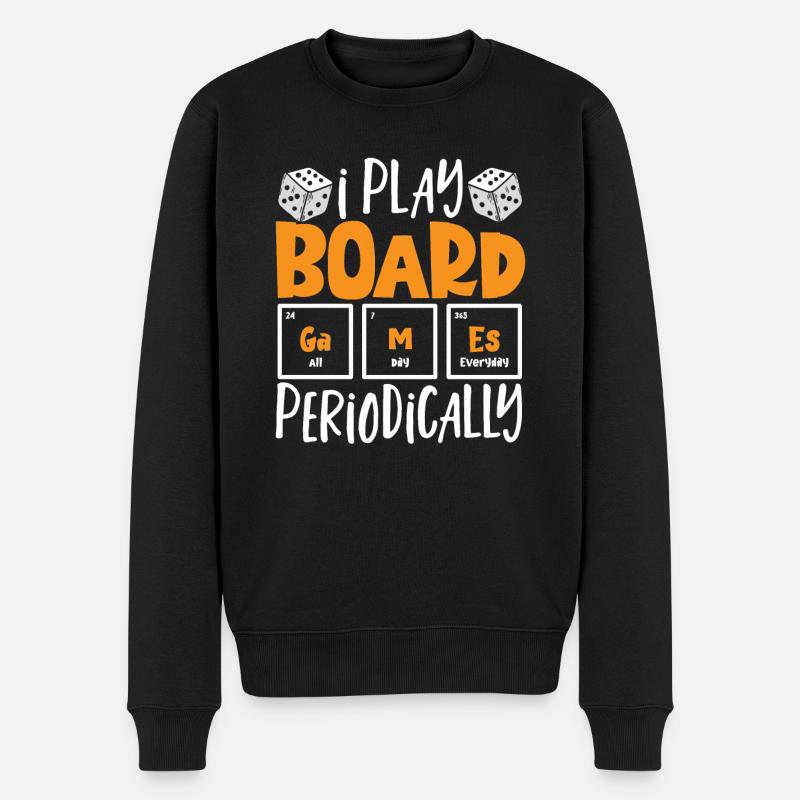 Brettspiele Spielbrett Geschenk - Männer Premium Bio Pullover - Schwarz