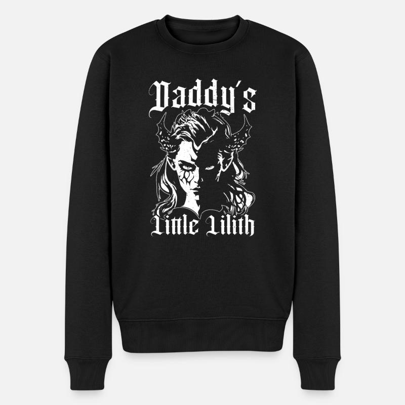 Lilith, Dämon, Gothic, Mythologie, Folklore, - Männer Premium Bio Pullover - Schwarz