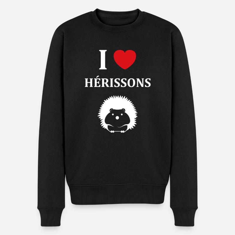 Hérisson - Pull Premium bio Homme - noir