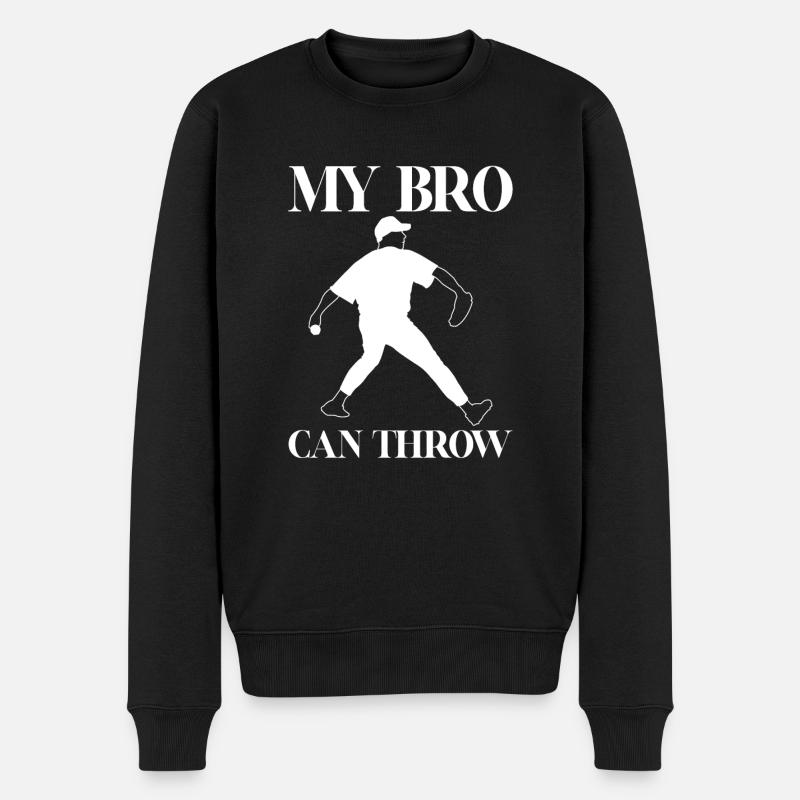 Mon frère peut lancer 4 - Pull Premium bio Homme - noir