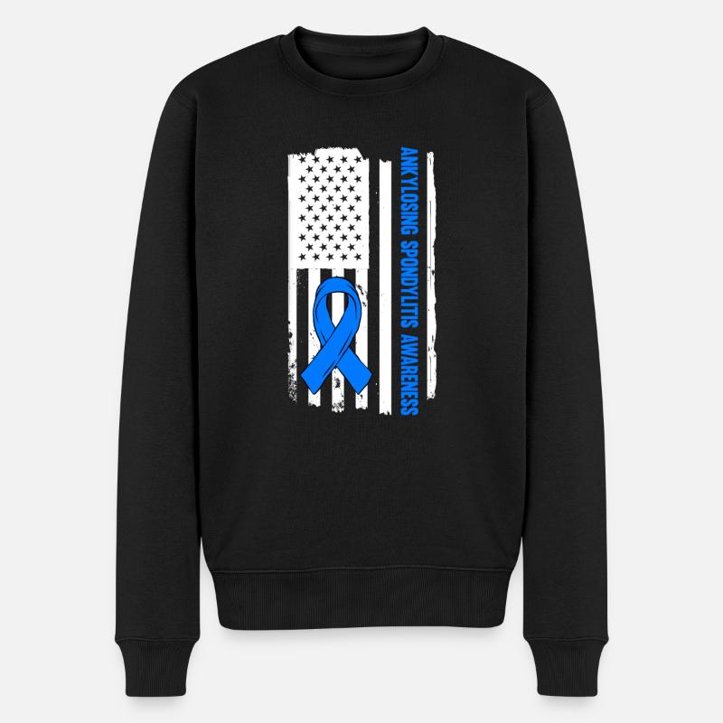 Ankylosing spondylitis, ankylosing spondylitis - Men's Premium Organic Jumper - black