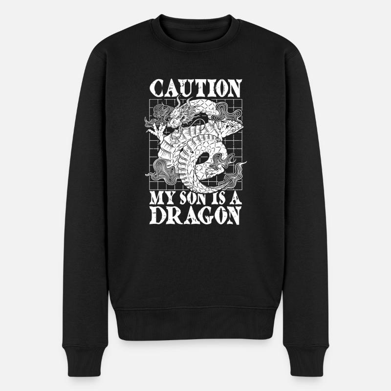 Année du Dragon 2024 - Pull Premium bio Homme - noir
