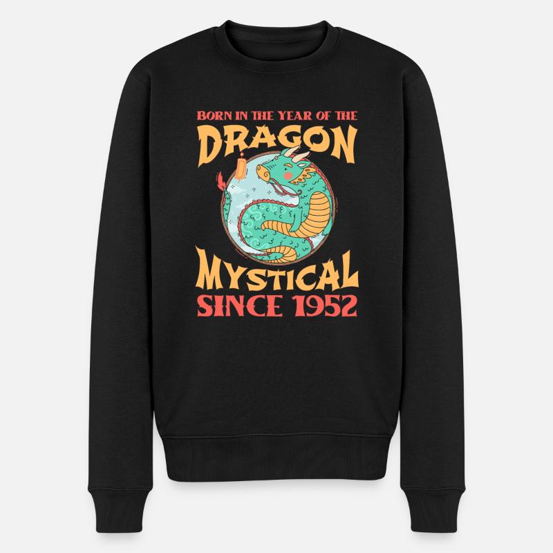 Année du Dragon 2024 - Pull Premium bio Homme - noir