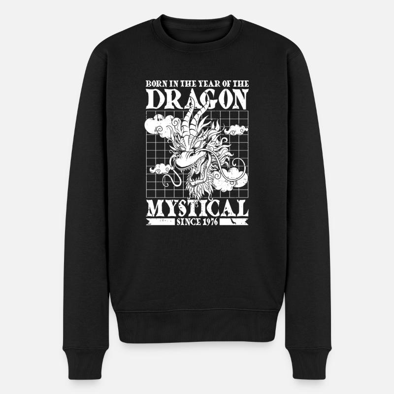 Année du Dragon 2024 - Pull Premium bio Homme - noir