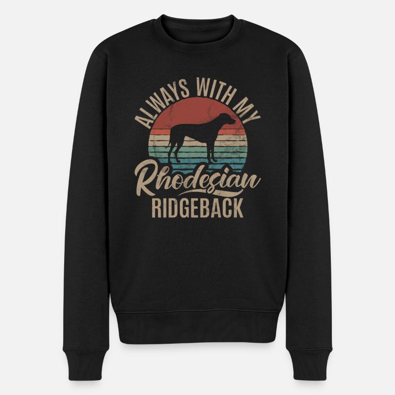 Cadeaux Rhodesian Ridgeback - Pull Premium bio Homme - noir
