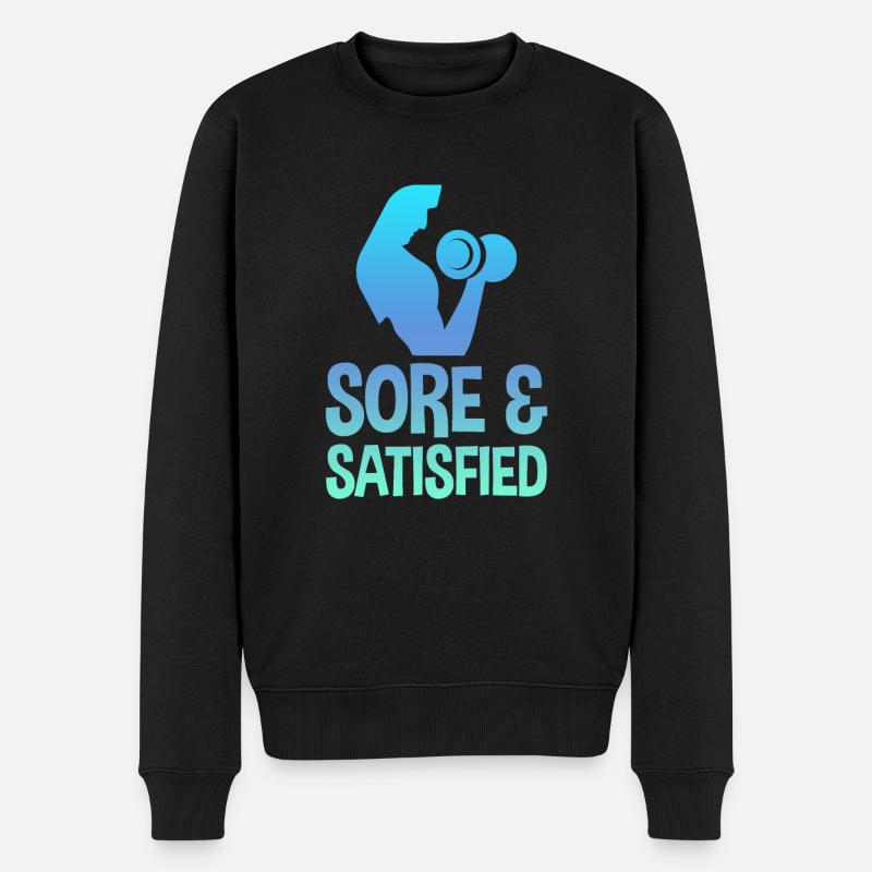 Sore And Satisfied 2 - Männer Premium Bio Pullover - Schwarz
