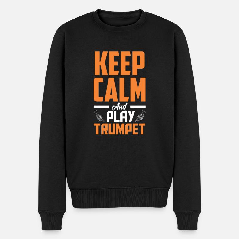 Trompete Trompeter Trompeten Spieler - Männer Premium Bio Pullover - Schwarz