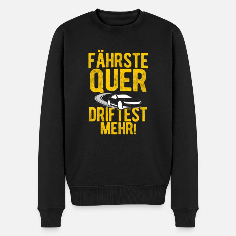 Driften Quad Offroad Bike Tuning Tuner Spruch Auto - Männer Premium Bio Pullover - Schwarz
