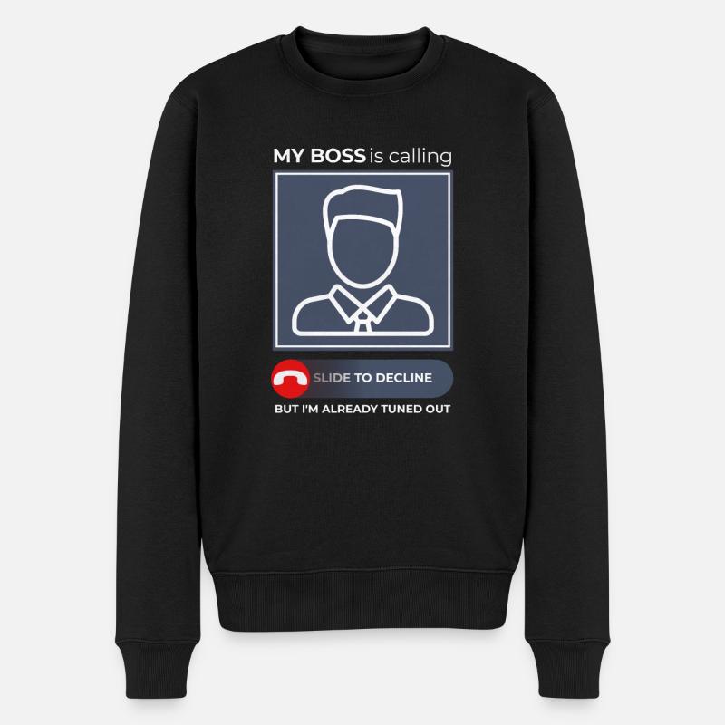 Büro-humorgeschenke - Männer Premium Bio Pullover - Schwarz