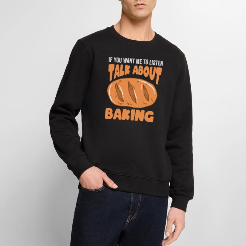 Baking Bread Bakery Bakery Bread Making Men's Premium Organic Jumper