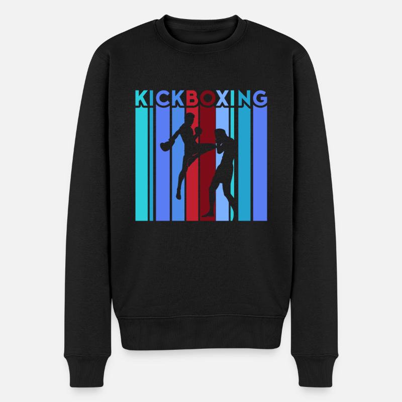 Kickboxer Arts martiaux Kickboxing Kickboxen - Pull Premium bio Homme - noir