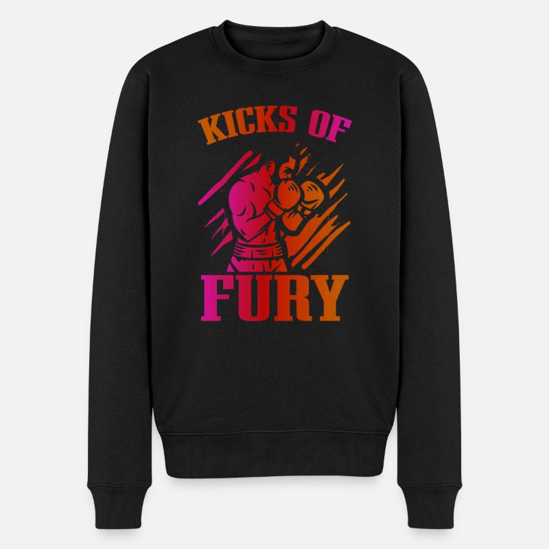 Kickboxer Arts martiaux Kickboxing Kickboxen - Pull Premium bio Homme - noir