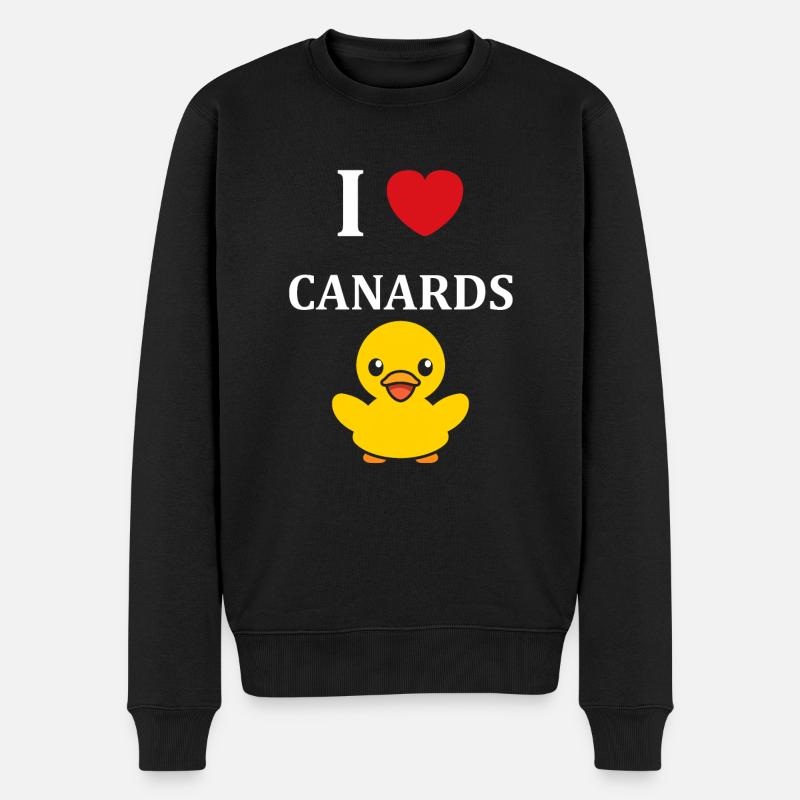 Petit canard - Pull Premium bio Homme - noir