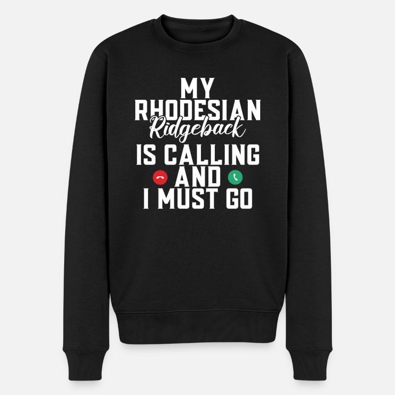 Cadeaux Rhodesian Ridgeback - Pull Premium bio Homme - noir