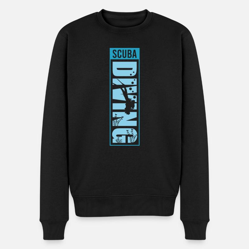 Tauchen, Gerätetauchen, Urlaub Meer Taucher - Männer Premium Bio Pullover - Schwarz