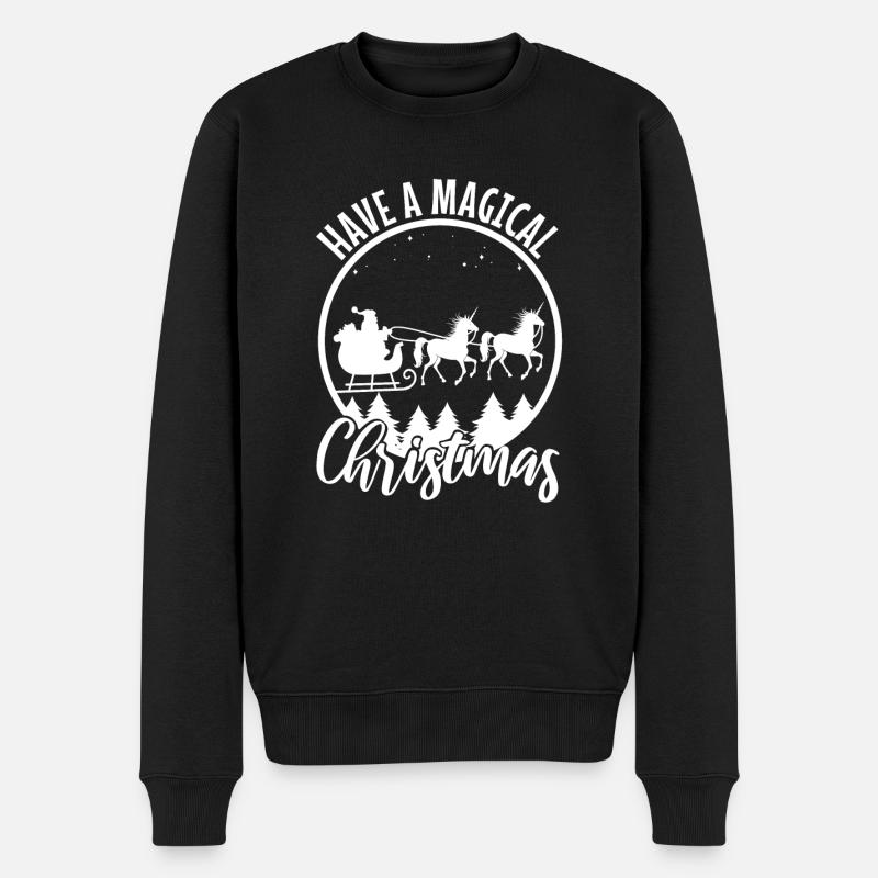 Passez un Noël magique - Pull Premium bio Homme - noir