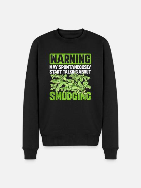 Smudging Apartment Fumigation - Men's Premium Organic Jumper - black
