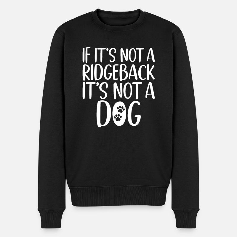 Cadeaux Rhodesian Ridgeback - Pull Premium bio Homme - noir