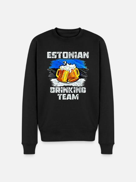 Estlands dryckesteam - Ekologisk premiumtröja herr - svart