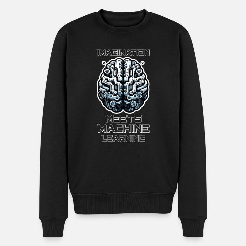 Artificial intelligence, machine learning, data - Men's Premium Organic Jumper - black