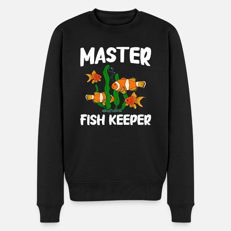 Aquaristik Fischzucht Aquarianer - Männer Premium Bio Pullover - Schwarz
