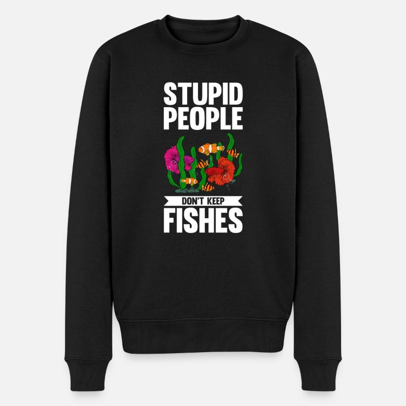 Aquaristik Fischzucht Aquarianer - Männer Premium Bio Pullover - Schwarz