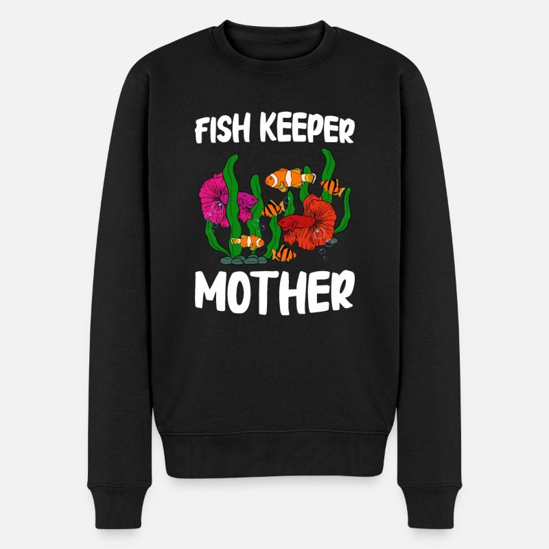 Aquariophiles piscicoles d'aquarium - Pull Premium bio Homme - noir