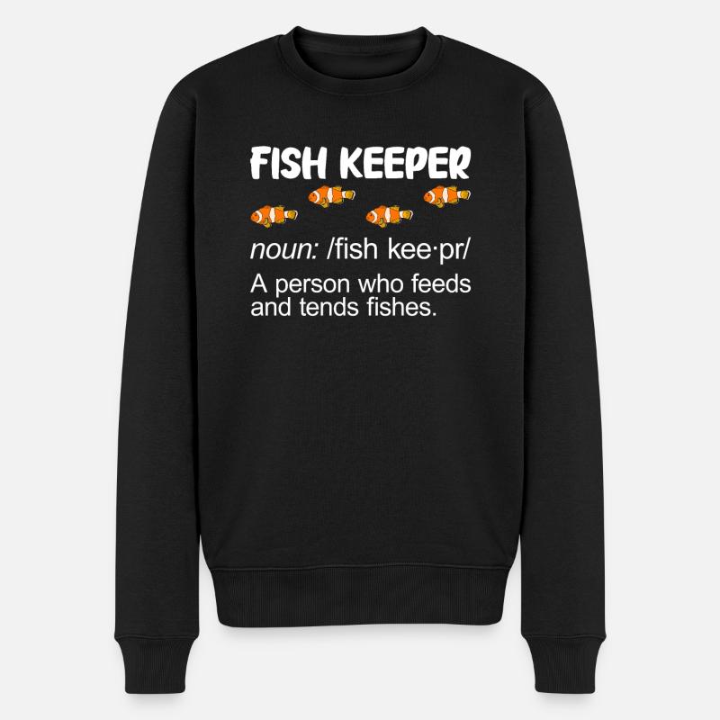 Aquaristik Fischzucht Aquarianer - Männer Premium Bio Pullover - Schwarz
