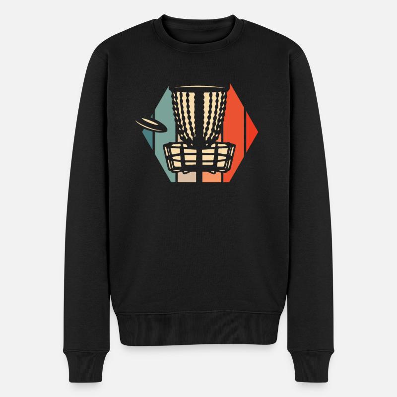 Frisbee Golf Disc Golf - Men's Premium Organic Jumper - black