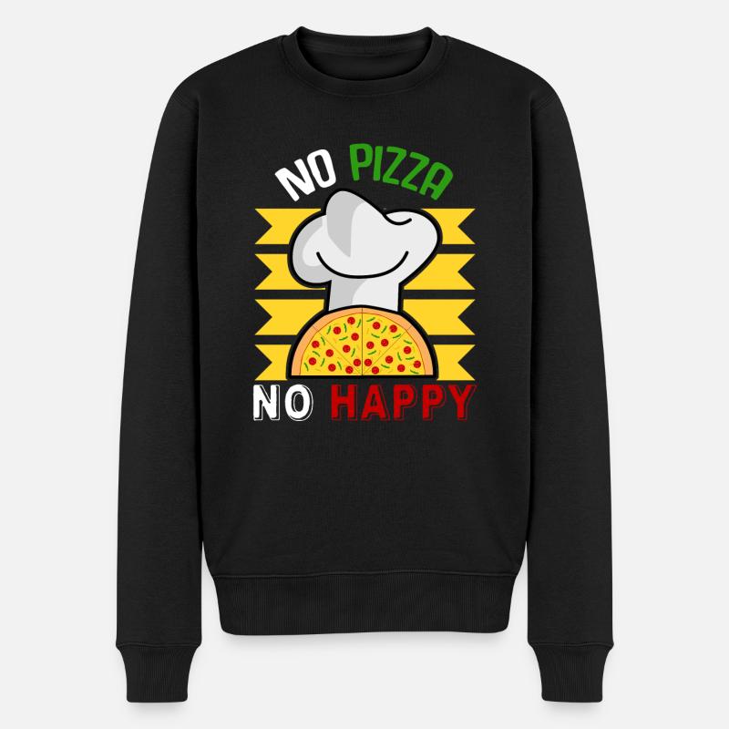 Pizza Restaurant Pizzaria - Männer Premium Bio Pullover - Schwarz