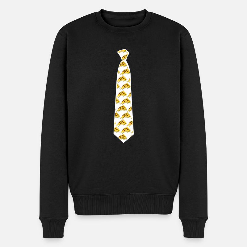 Pizza Tie Pizzaria Pizzas - Pull Premium bio Homme - noir