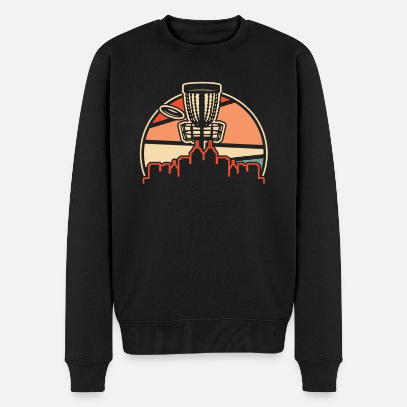 Frisbee Golf Disc Golf - Men's Premium Organic Jumper - black