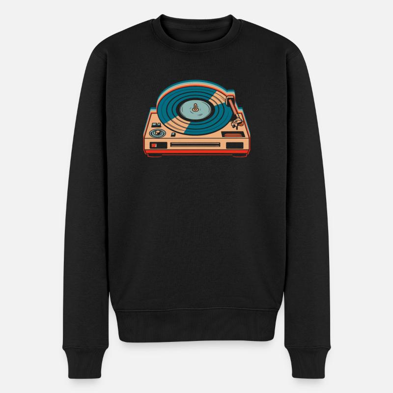 Collectionneur de disques vinyles - Pull Premium bio Homme - noir