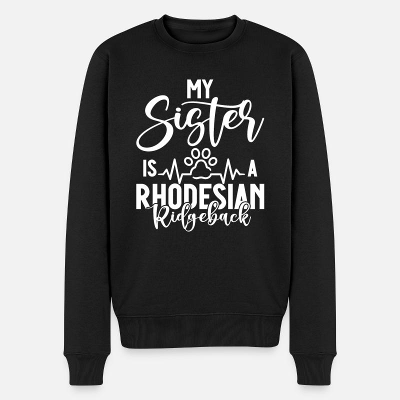 Cadeaux Rhodesian Ridgeback - Pull Premium bio Homme - noir