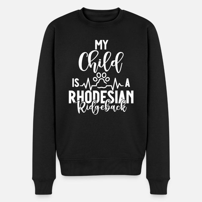 Cadeaux Rhodesian Ridgeback - Pull Premium bio Homme - noir