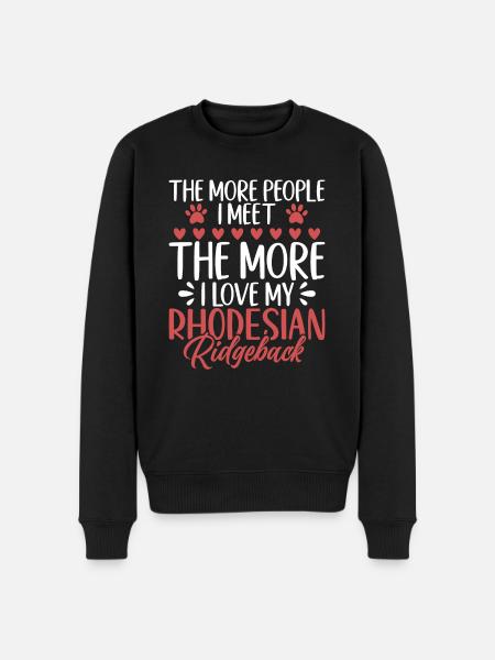 Cadeaux Rhodesian Ridgeback - Pull Premium bio Homme - noir
