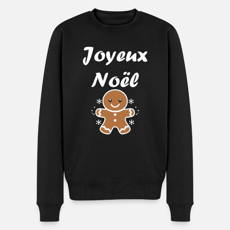 Joyeux noel pain d'épice - Pull Premium bio Homme - noir