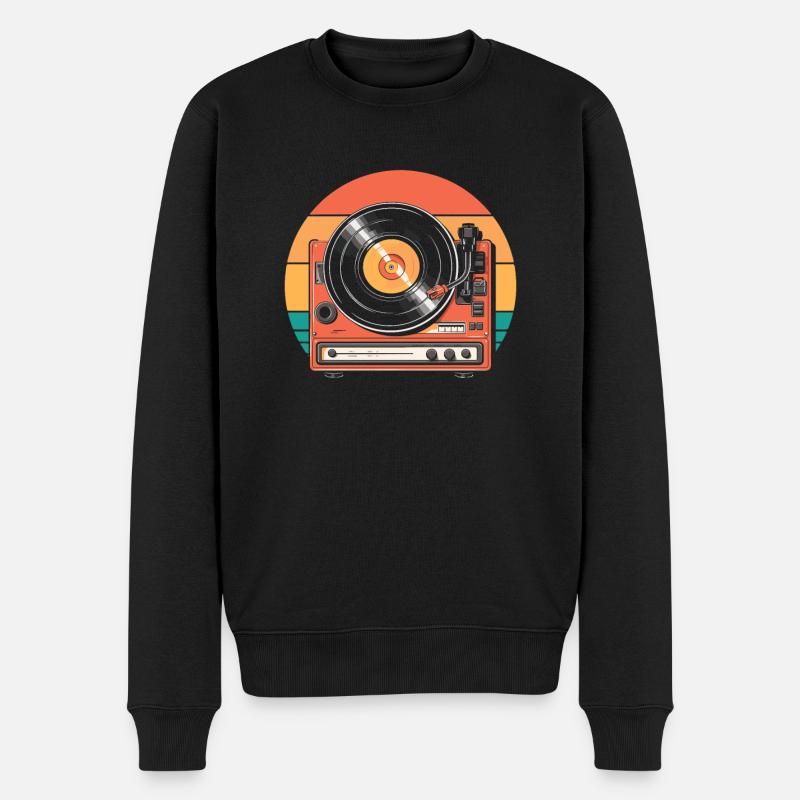 Collectionneur de disques vinyles - Pull Premium bio Homme - noir