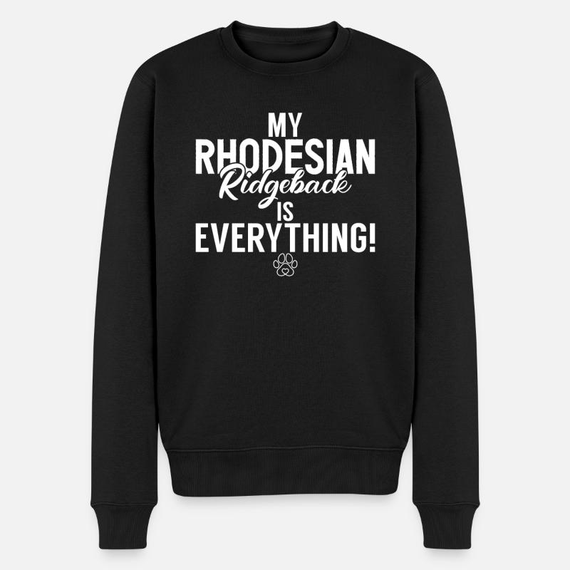 Cadeaux Rhodesian Ridgeback - Pull Premium bio Homme - noir