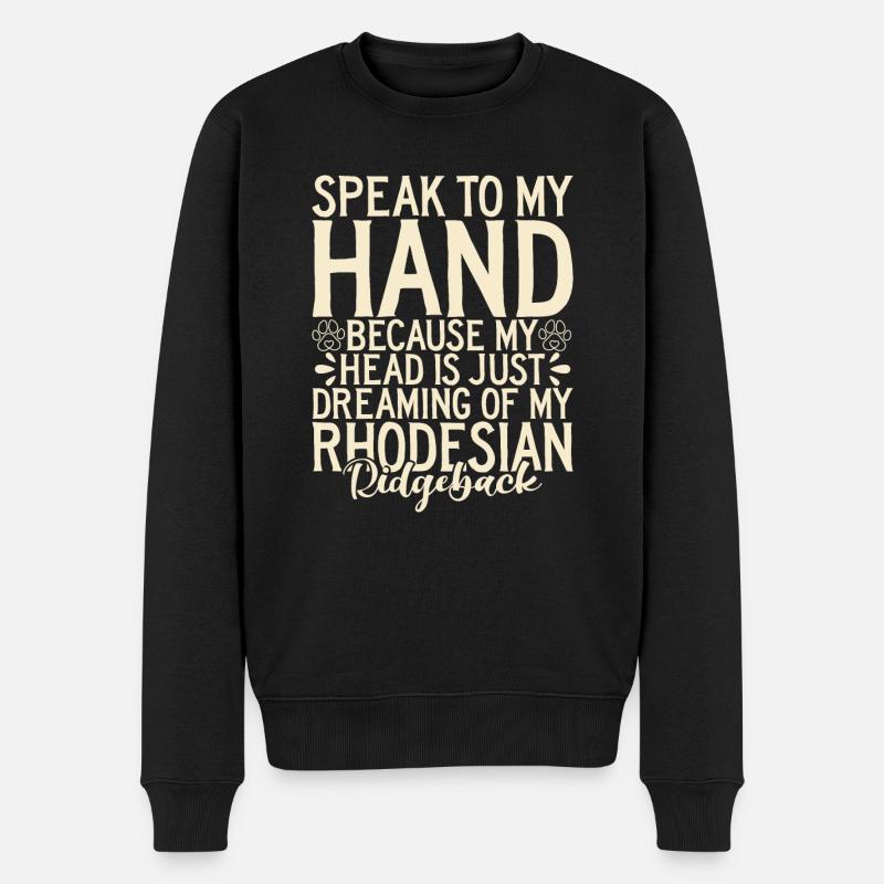 Cadeaux Rhodesian Ridgeback - Pull Premium bio Homme - noir