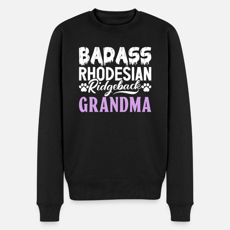 Cadeaux Rhodesian Ridgeback - Pull Premium bio Homme - noir