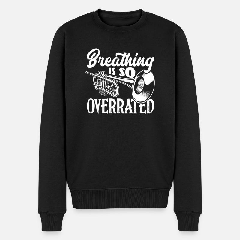 Trompete Trompeter Trompeten Spieler - Männer Premium Bio Pullover - Schwarz
