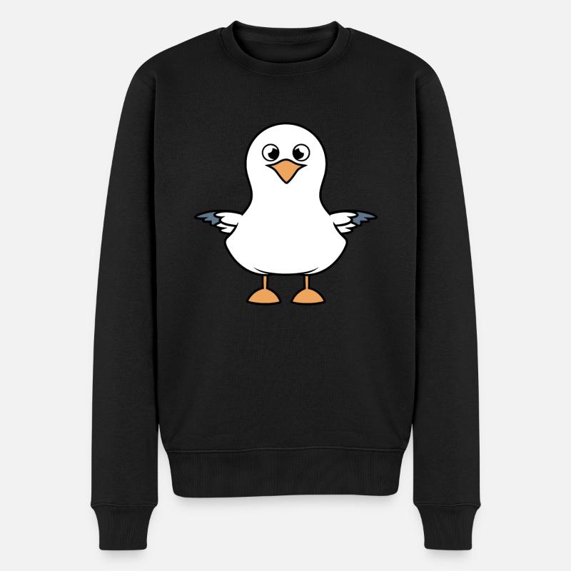 J'aime les mouettes - Pull Premium bio Homme - noir