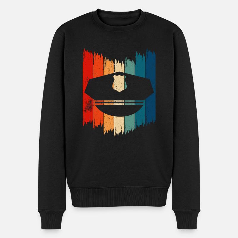 Security Kleidung Security Zubehör - Männer Premium Bio Pullover - Schwarz