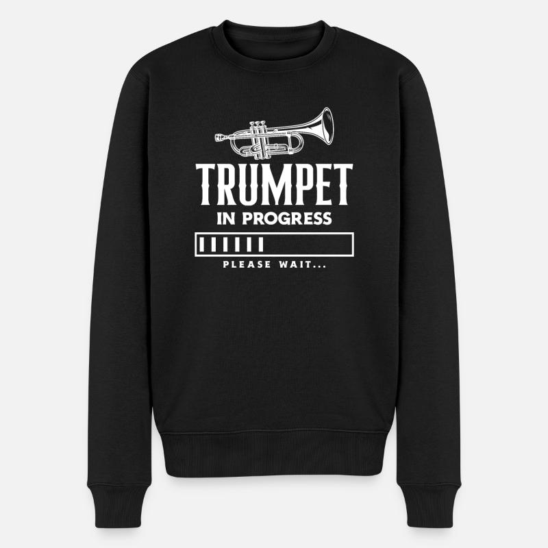 Trompete Trompeter Trompeten Spieler - Männer Premium Bio Pullover - Schwarz