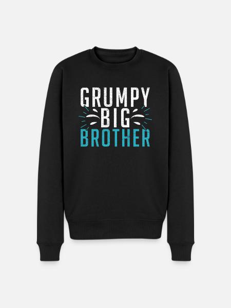 Big Brother Gift - Männer Premium Bio Pullover - Schwarz