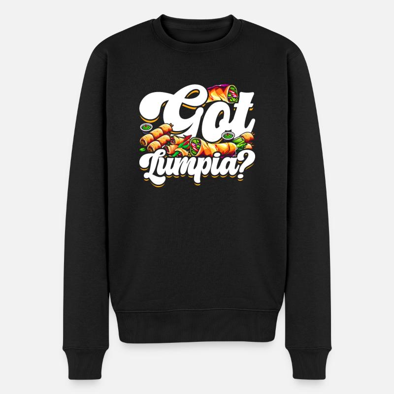 Vous avez Lumpia ? - Pull Premium bio Homme - noir